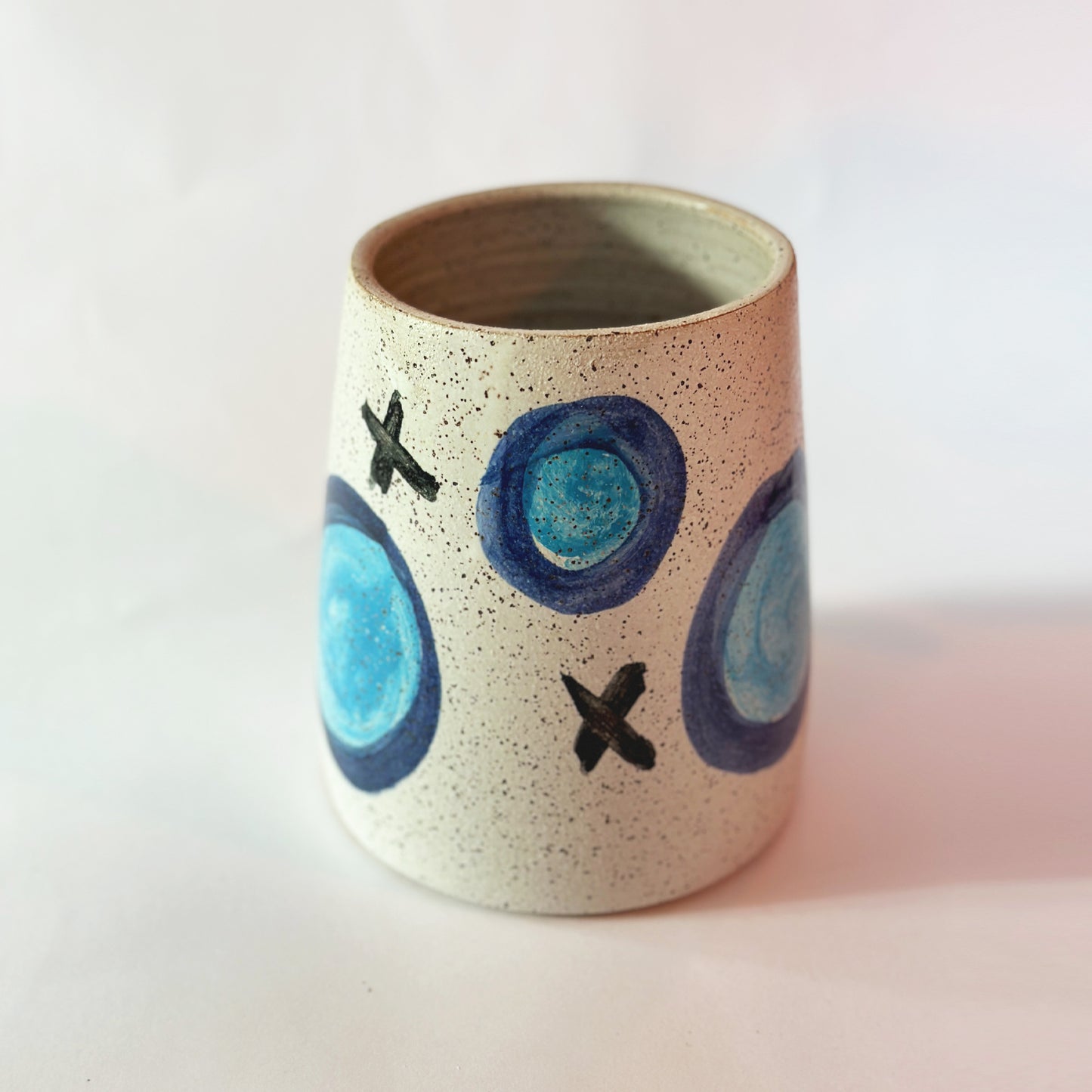 Blue Circle X Vase