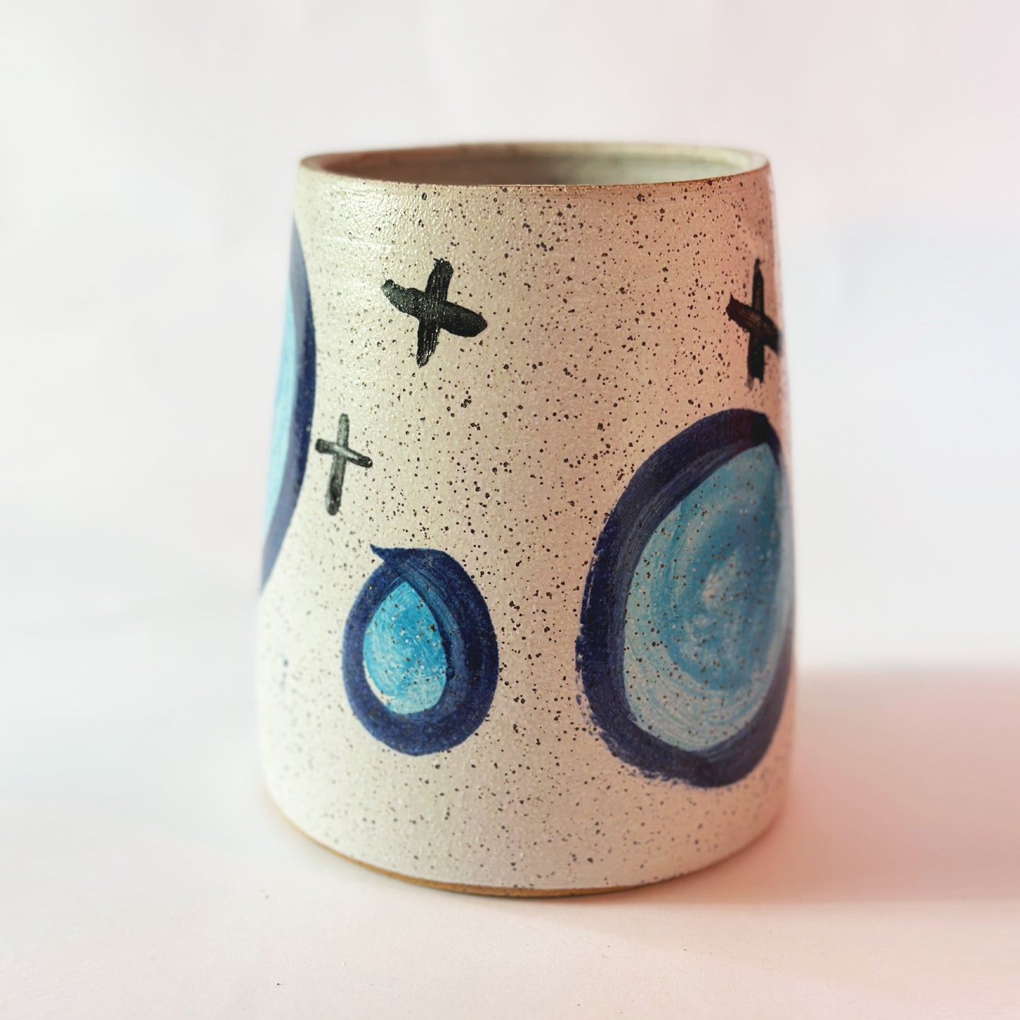 Blue Circle X Vase