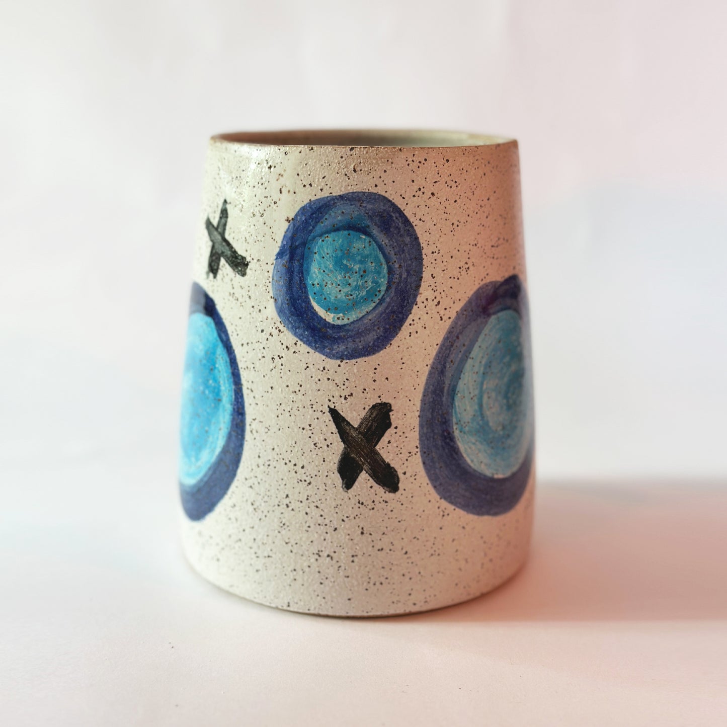 Blue Circle X Vase